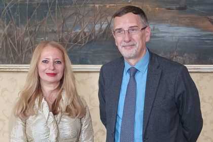Среща на генералния консул Ана Паскалева с кмета на Монца Паоло Пилото