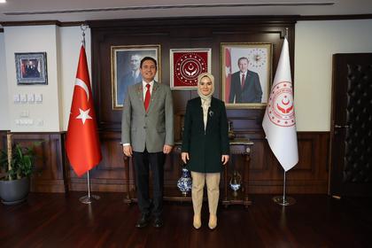 Посланик Ангел Чолаков проведе куртоазна среща с министъра на семейството и социалните грижи г-жа Махинур Йоздемир Гьокташ