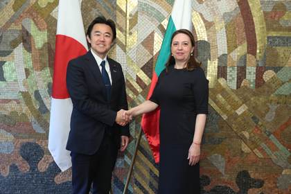 Deputy Foreign Minister Maria Anguelieva received a Japanese delegation led by the Parliamentary Deputy Foreign Minister, Mr Yasushi Hosaka