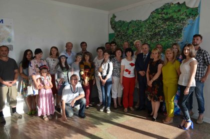 Среща на посланика на България в Украйна Красимир Минчев с представители на Градската организация „Българите в Херсон“