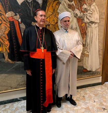 Среща на Главния мюфтия д-р Мустафа Хаджи с Папа Франциск