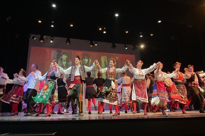 Festive anniversary concert in Montreal, awarding Mr. Tsonko Stoyanov, head of Ensemble "Bulgari", and honoring the Folk Dance Club "Trakiya"