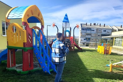 Oфициално откриване на площадки за игра с уреди, закупени по финансирания със средства на българската помощ за развитие проект - „Оборудване на външни площадки на ДГ „Дъга“  с уреди за игри на открито“ в гр. Щип