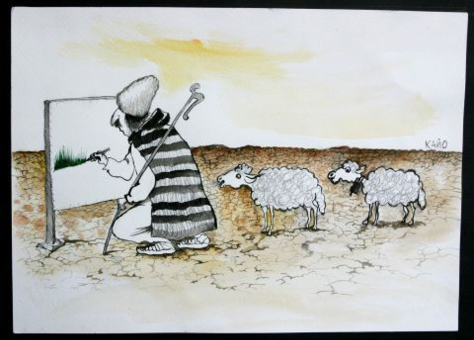 BULGARIAN CARTOON EXHIBITED IN THE NATIONAL LIBRARY IN KIEV