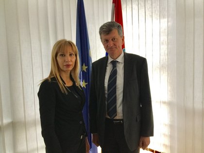 Среща на посланик Таня Димитрова с министъра на здравеопазването на Хърватия проф. д-р Милан Куюнджич