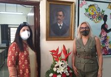 A Portrait of Rakovski Presented at the School "G. S. Rakovski” in the City of Delhi, India