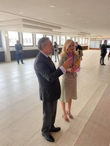 The Exhibition "Diplomacy Through the Hearts of two Peoples. 110 Years of Diplomatic Relations Between Bulgaria and Spain” Visits the Ministry of Foreign Affairs