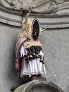 Български кукерски костюм за символа на Брюксел - Манекен Пис