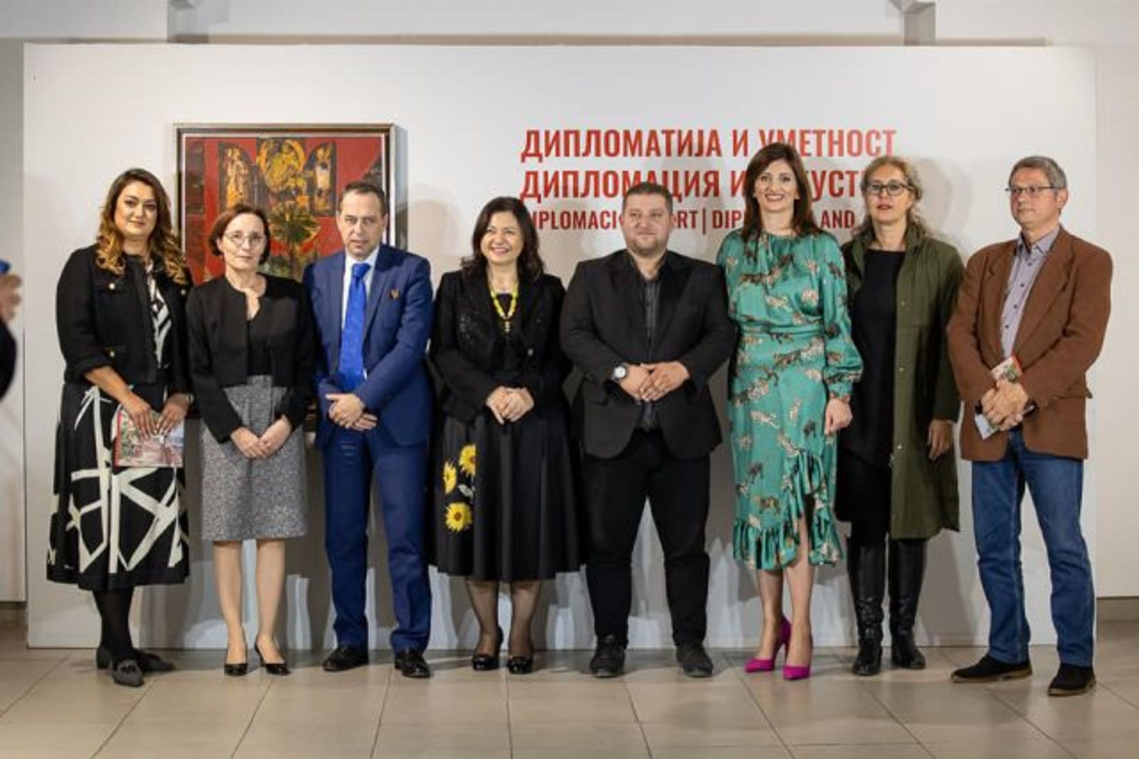The representative exhibition "Diplomacy and Art" opened at the National Gallery in Skopje