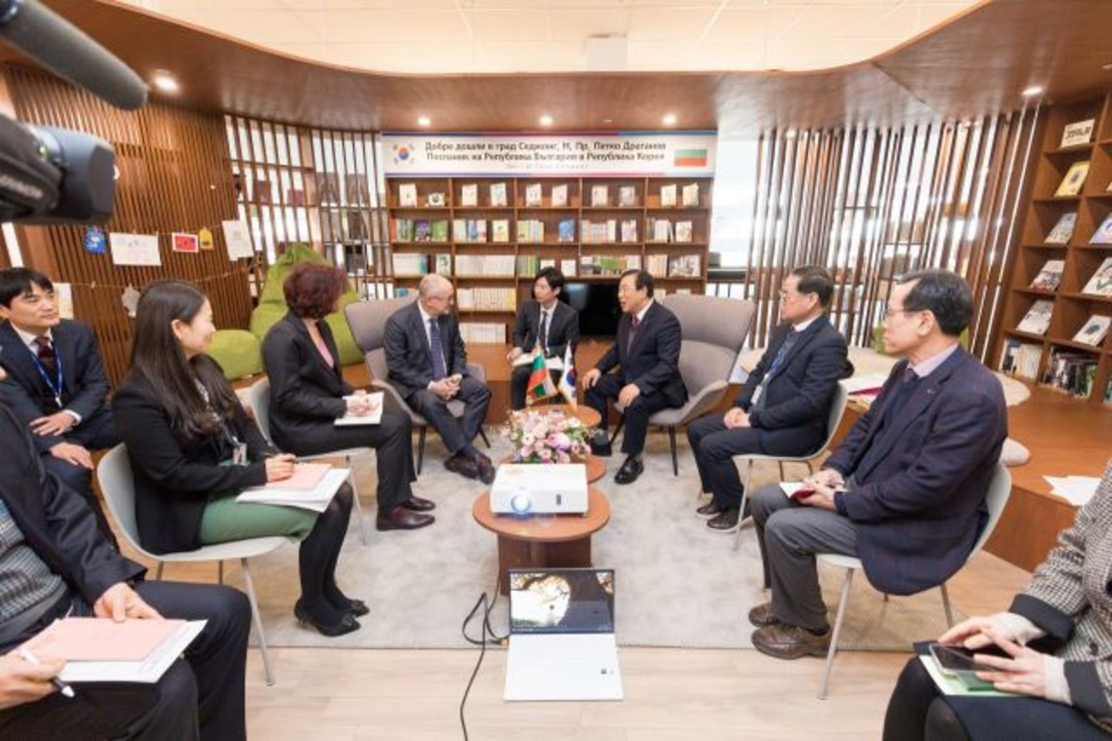 Presentation of The Exhibition "Hidden Letters: The Alphabets Of Bulgaria And Korea - Cyrillic And Hangul" in the City of Sejong