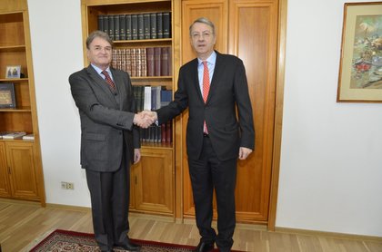Среща на посланик Тодор Чуров с държавния секретар в Министерство на външните работи на Румъния Джордже Чамба