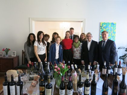 Представяне на български вина в резиденцията в Хелзинки