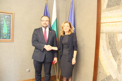 Deputy Minister of Foreign Affairs Elena Shekerletova welcomed at the Ministry of Foreign Affairs the Deputy Minister of Foreign Affairs of the Republic of Poland