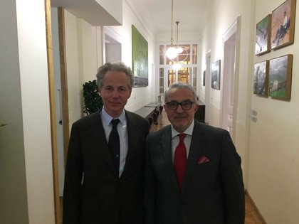 Посланик д-р Иван Сираков се срещна с маг.Георг Капш, президент на камарата на индустриалците в Австрия