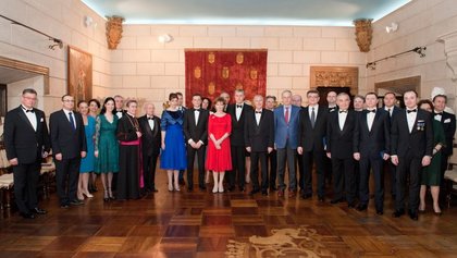Участие на посланик Тодор Чуров в официална вечеря на румънското кралство семейство