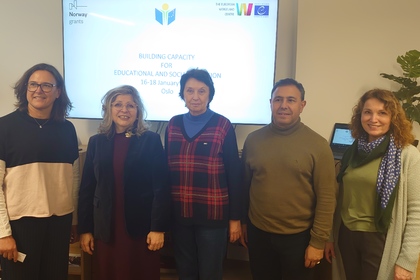 Посланик Десислава Иванова приветства делегация по Норвежкия финансов механизъм, реализираща проект в сферата на образованието