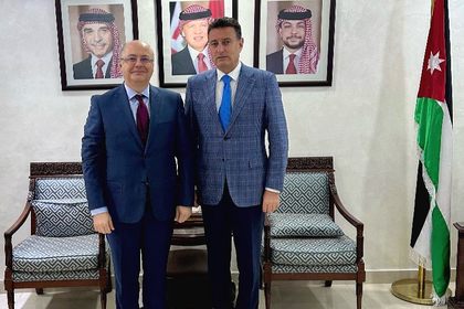 Посланик Метин Казак проведе официална среща с председателя на Камарата на представителите в Йорданския парламент