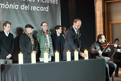 Международният ден за възпоменание на жертвите на Холокоста, организирано от Община Барселона и Aвтономното правителство на област Каталуня