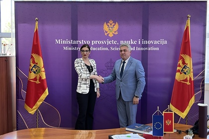Проведена среща между посланик Стефан Димитров и проф. д-р Анджела Якшич-Стоянович, министър на образованието, науката и иновациите на Черна гора