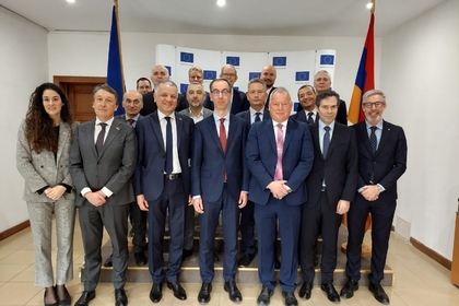 His Excellency Kalin Anastasov, Ambassador of the Republic of Bulgaria to Armenia, on February 22, 2024, took part in a ceremony in support of Ukraine and on occasion of the second anniversary of the Russian aggression against the country