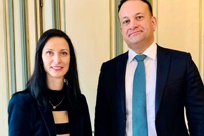  Mariya Gabriel and Leo Varadkar: Ireland supports Bulgaria for the euro area and the OECD 