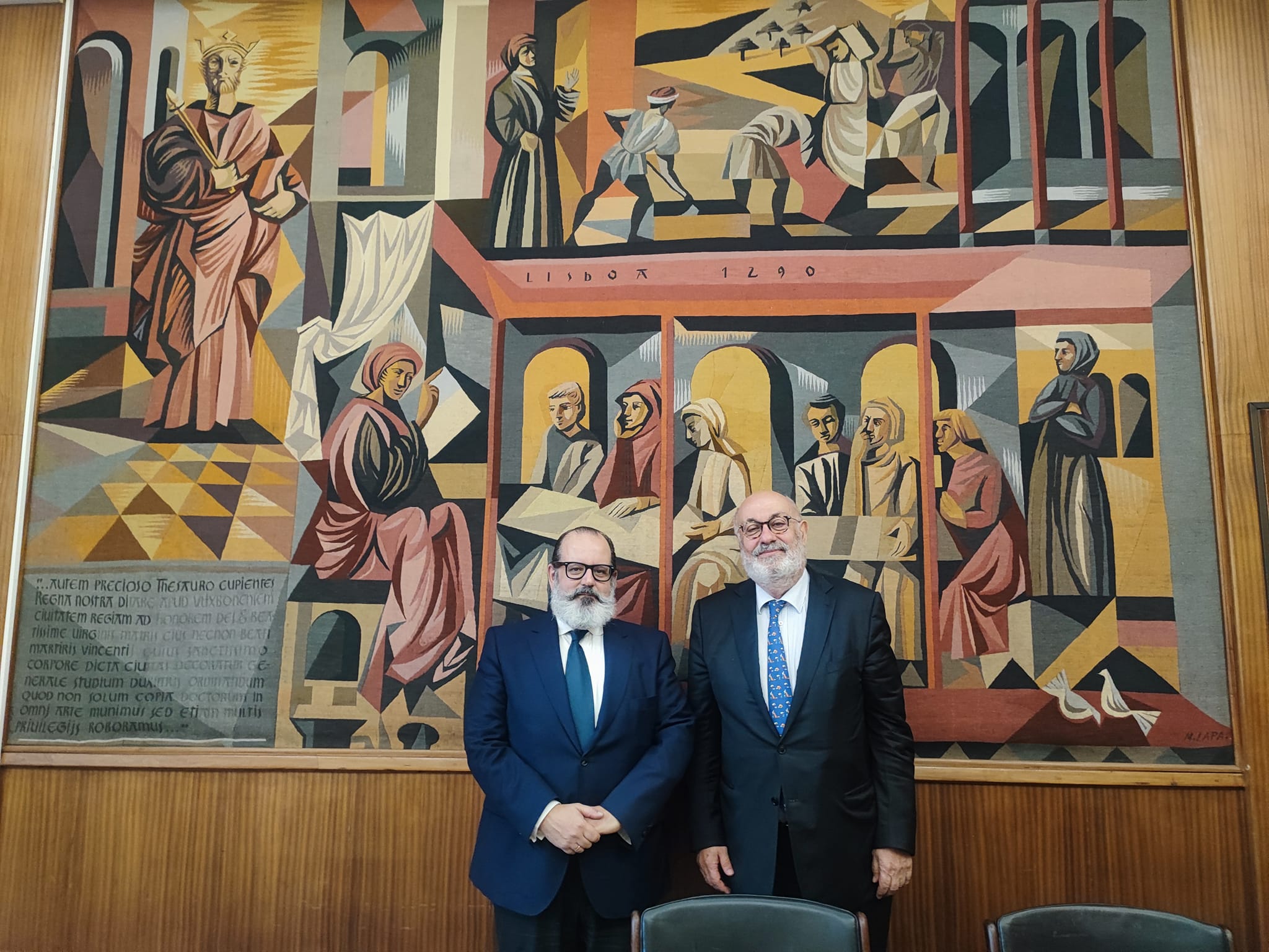 On February 29 Ambassador Ivan Naydenov held a meeting with the new dean of the Faculty of Letters of the Lisbon university prof. dr. Hermenegildo Fernandes