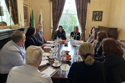 В Посолството в Дъблин се проведе работна среща между представители на български и ирландски институции в областта на трудовата заетост и социалната политика