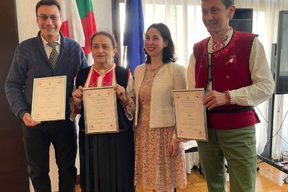 Награждаване на представители на българската общност в Япония