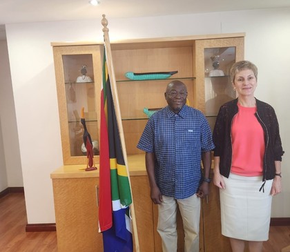 Ambassador Pavlova held a meeting with the Deputy Minister of Tourism of the Republic of South Africa, Hon. Mr Fish Mahlalela