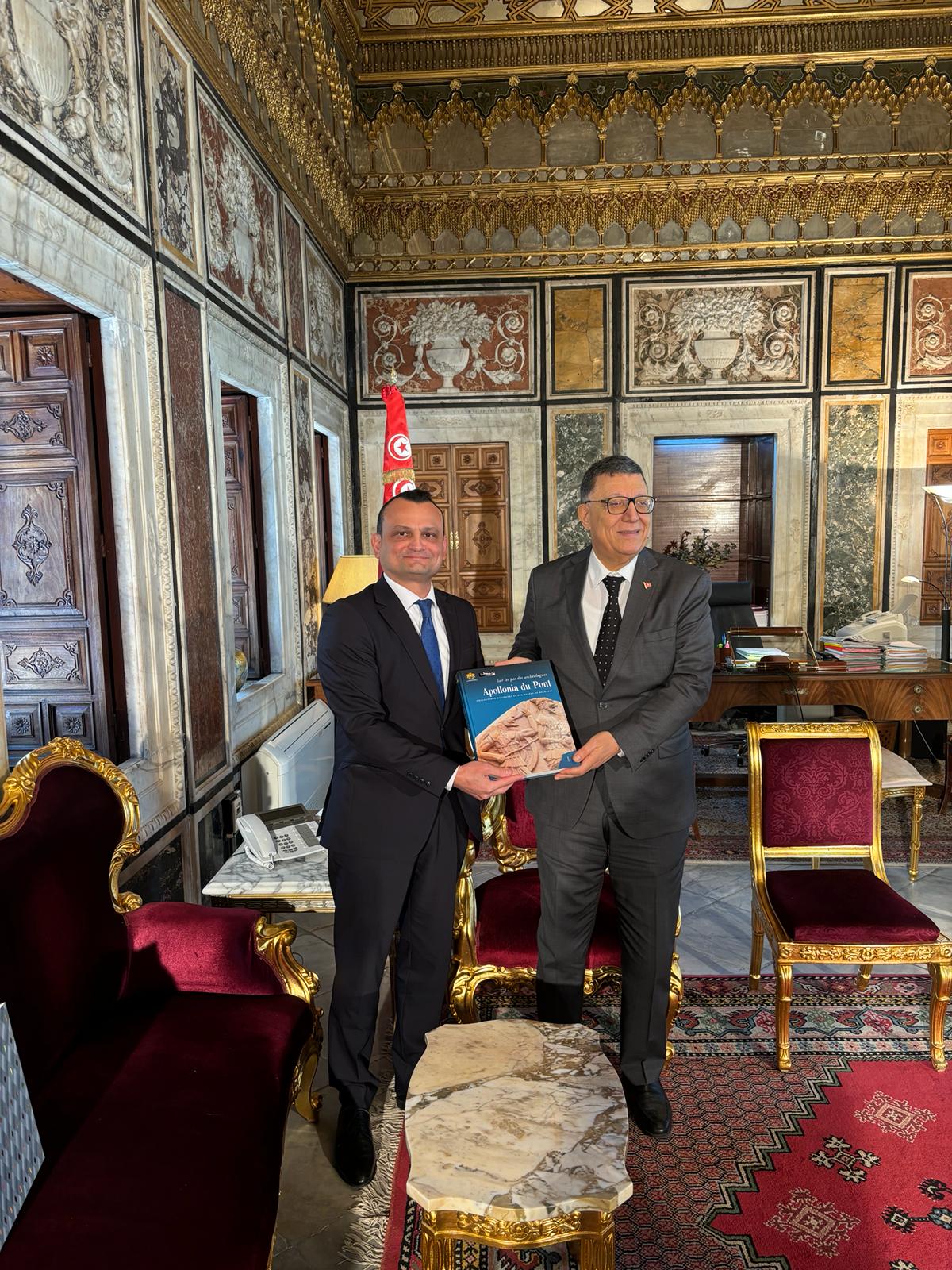 Среща на посланик Веселин Дянков с Ибрахим Будербала, председател на тунизийския парламент 