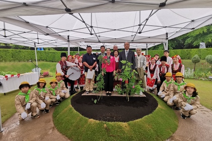 Български фестивал в градината Nakanojo Gardens в префектура Гунма“