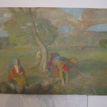 Villagers pick mushrooms