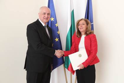 Deputy Minister of Foreign Affairs Elena Shekerletova received copies of the credentials of the newly appointed Ambassador of Turkmenistan to the Republic of Bulgaria (based in Moscow, Russian Federation), H. E. Mr. Esen Aydogdiev