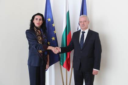 Minister Ivan Kondov met with the Ambassador Extraordinary and Plenipotentiary of Ukraine to Bulgaria Mrs. Olesya Ilashchuk