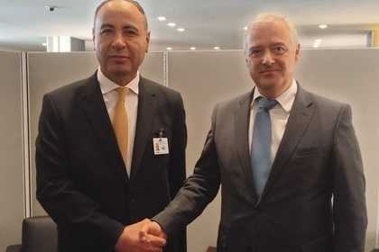 Meeting of the Minister of Foreign Affairs of the Republic of Bulgaria Ivan Kondov with the Minister of Foreign Affairs and International Cooperation of the State of Libya Taher Al-Baour