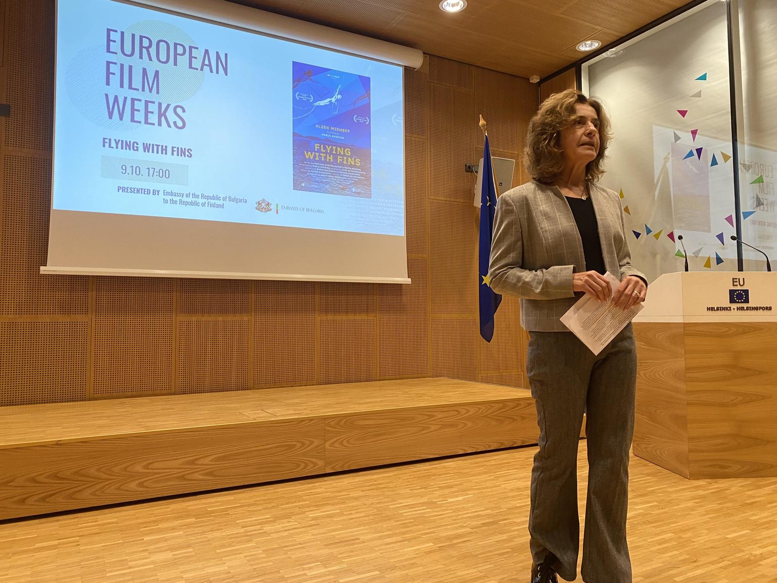 Screening of the film "Flying with Fins" at the European Film Weeks 2024 in Helsinki