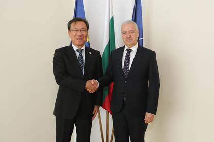 Minister of Foreign Affairs Ivan Kondov received the Ambassador of Japan to Bulgaria Mr. Hisashi Michigami