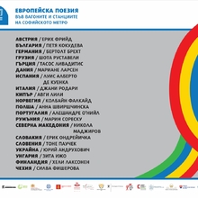 The State Institute for Culture is a Partner of the Ninth Edition of "Poetry in the Metro"