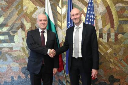 Minister Kondov met with the Assistant Secretary for International Affairs of the US Department of Homeland Security Adam Hunter