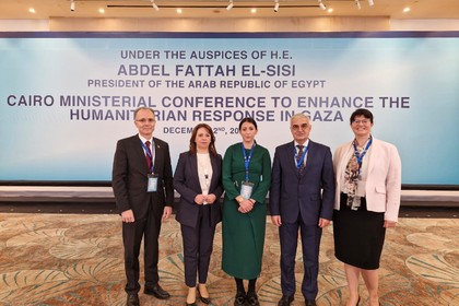 Deputy Minister Maria Angelieva participated in the Ministerial Conference on Gaza in Egypt