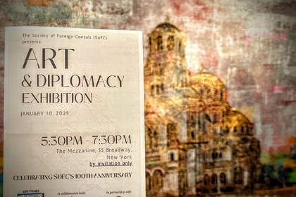 Представяне на български творци в изложба в галерия на Бродуей на тема "Изкуство и дипломация"
