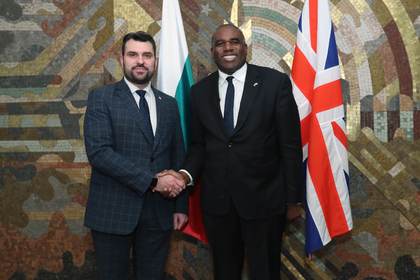 Minister of Foreign Affairs Georg Georgiev held conversations with his British counterpart David Lammy in Sofia