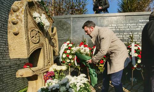 The Minister of Foreign Affairs participates in a commemoration of the Memorial to the Victims of the Communist Regime in Sofia 