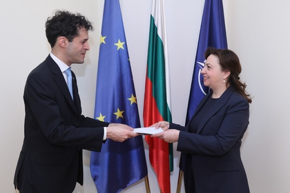 Deputy Minister Maria Angelieva Received Copies of the Credentials of the Ambassador of San Marino, H.E. Mr. Giovanni Luca Giotti