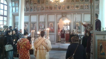 Празнична литургия в българската църква в Одрин