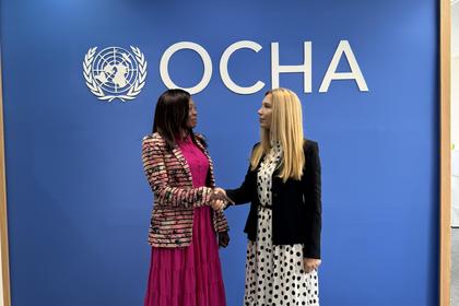 Среща на посланик Таня Димитрова с ръководителя на OCHA Индонезия - Танди Мвапе Виладсен