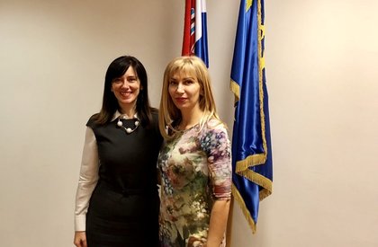 Среща на посланик Таня Димитрова с министъра на науката и образованието на Хърватия Блаженка Дивяк