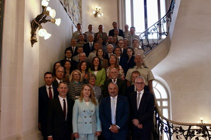 Брифинг за посланиците и военните аташета на държавите от НАТО в Република Австрия, организиран от посолствата на България и Хърватия, в качеството на посолства за контакт на НАТО във Виена за периода 2024 – 2025 г.