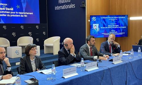 Minister Georg Georgiev Delivered a Lecture at the French Institute of International Relations in Paris 