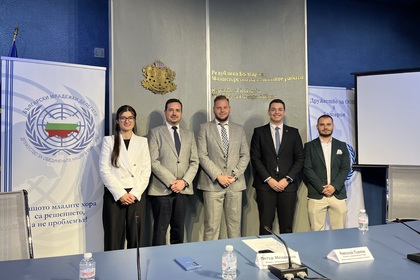 Deputy Minister Nikolay Pavlov Congratulates the Newly Elected Bulgarian Youth Dele-gates to the United Nations for the 2025–2026 Term
